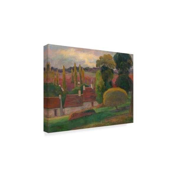 Paul Gauguin 'A Farm In Brittany' Canvas Art,18x24